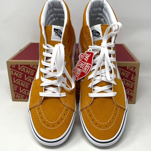 💖MEGA SALE💖Vans Sk8 Hi Man's Skateboarding Orange Suede Canvas VN0A5KRH8ED - Picture 4 of 11